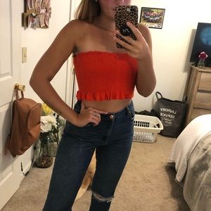 Cropped tube top